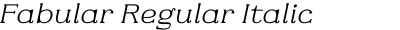 Fabular Regular Italic